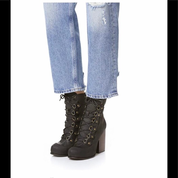 JEFFREY CAMPBELL Lace Up Bootie - Picture 1 of 12